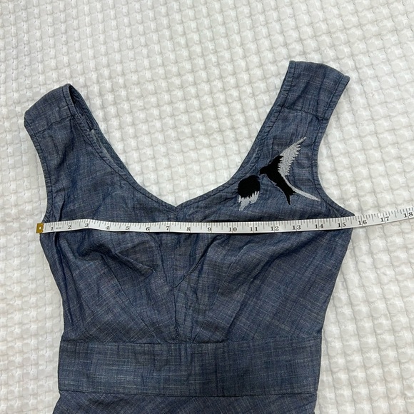 eShakti Women's Birds Eye View Midi Dress - Picture 2 of 11